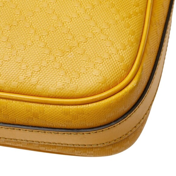 Gucci Diamante Business Bag Shoulder Yellow Leather - Picture 6 of 9